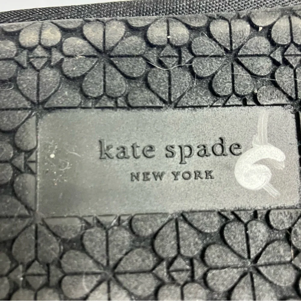 Kate Spade flower jacquard dove slippers women’s size 11 tan black luxury casual